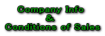 Company Info  ＆  Conditions of Sales 